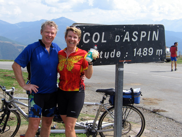 Ric and Joan Potter have cycled 50,000 km over the last 10 years.Photo courtesy Ric and Joan Potter