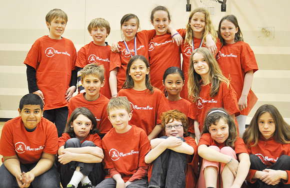  Grade 5 students at Hilson Avenue Public School helped organize the event and learned about a variety of jobs along the way. Back row: Rowan Bell Petrusic, Reilly Newman, Ella Hopkins-Bryan, Emily Jones, Sophie Jones, Grace O'Malley.<br />Middle row: Eric Karpovits, Maelyn Kaya, Heidy Thaw, Marie Babineau.