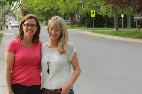 Former WVCA president Katie Paris and artist Jennifer Nicol are working together to make the Clarendon Avenue a little brighter. Photo by Anita Grace.