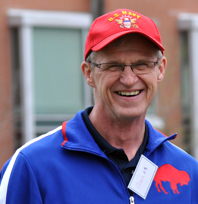 Blaine Phillips of Golden Avenue has been a club member for two years, having gotten his start in lawn bowling mostly out of convenience. "I live close to here so it was very handy for me," he says. "I like to play games, so I came over and tried it."