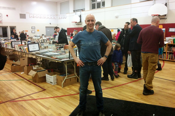 BookFest organizer Pete Laughton says the fundraiser is a fantastic way to build ties in the community and to talk about literacy. Photos by Maxine Betteridge-Moes.