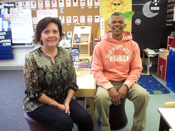 Marilyn Harvey and Christopher Makinde are Connaught’s veteran faculty members. Students and staff will celebrate Connaught’s centennial with special activities including an open house and the opening of a time capsule. Photo by Caroline O'Neill.