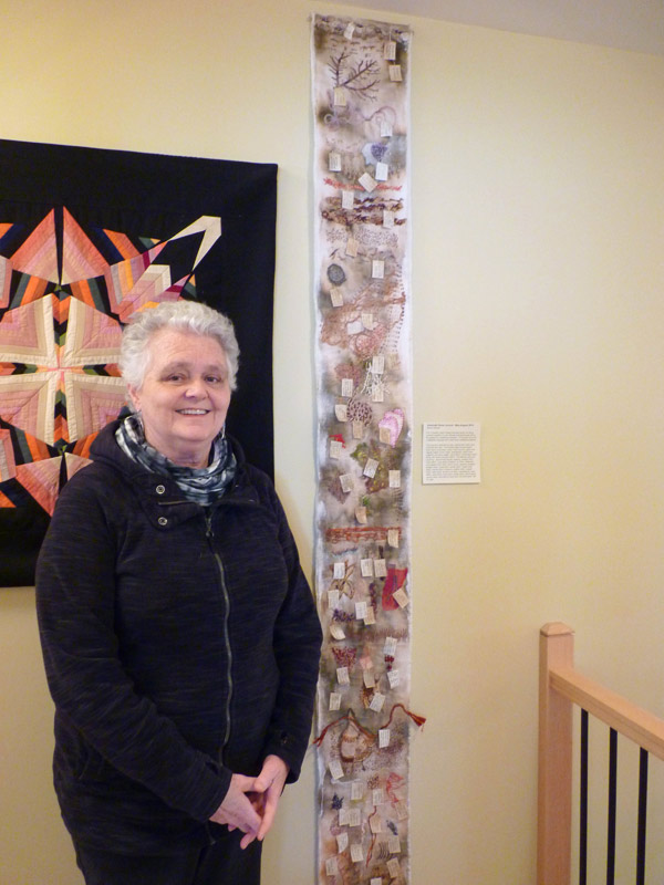 Fibre artist Nancy Garrard is one of the artists who will be showing their work at the Out-of-the-Box Fibre Artist’s Fibre Fling on April 8 and 9. Photo by Judith van Berkom