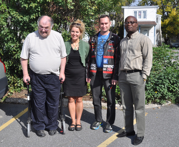 Joe Donegan, Michelle Schafer, Damon Lauder, and Thony Jean-Baptiste are involved with Citizen Advocacy’s Consumer’s Advisory Committee. The group organizes a bottle drive to support CA’s efforts in the community. The next bottle drive is taking place October 15 from 2 p.m. to 5 p.m. in the Beer Store Parking lot at 1546 Scott St. Bring your empties!