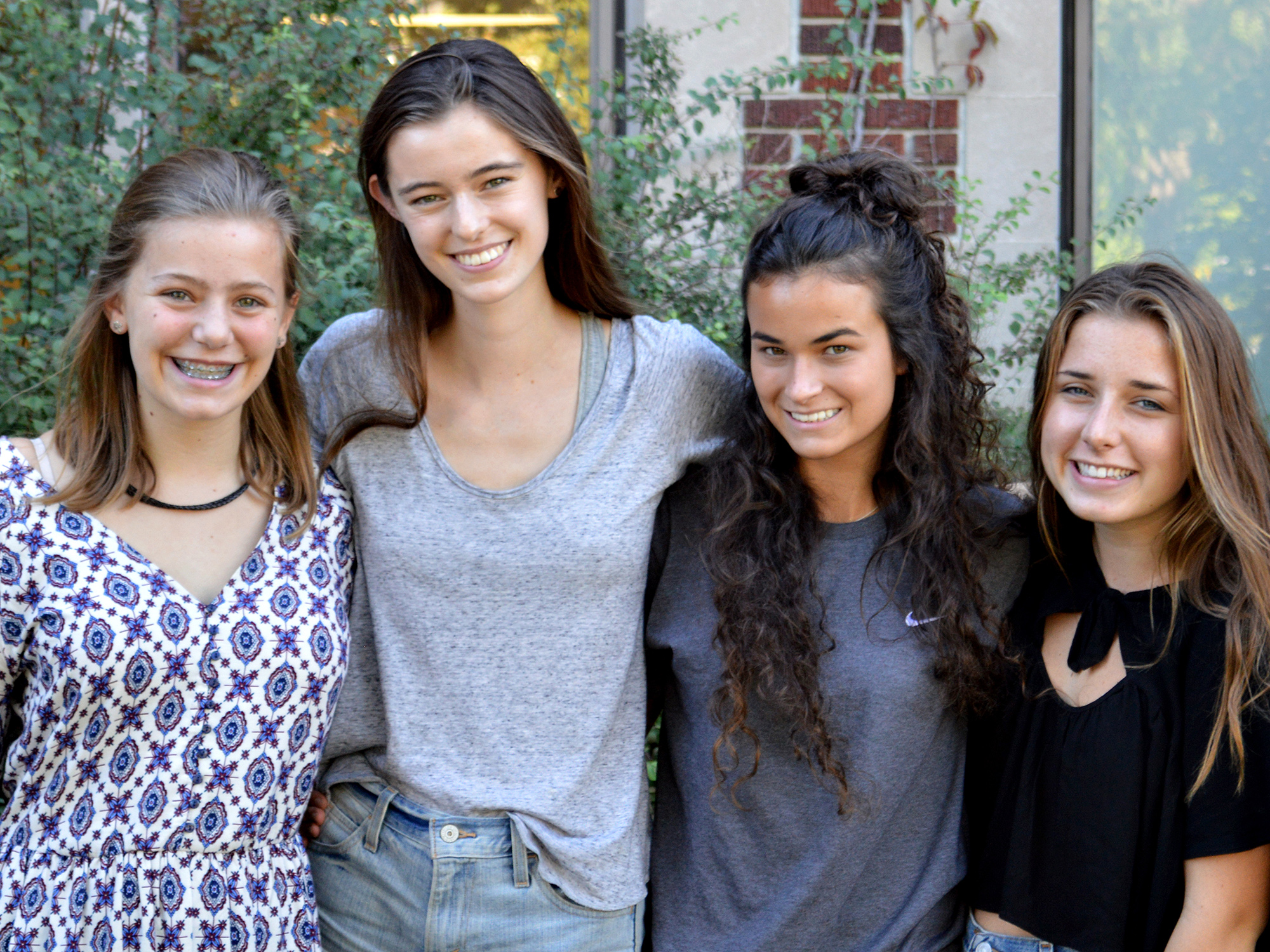 Emma Boyes, Lindsay Doyle, Jessie Peteroti and Fiona Beaton are grade 12 students at Nepean High School and co-chairs of the United Way Breakfast. Photo by Max Caspi-Roy