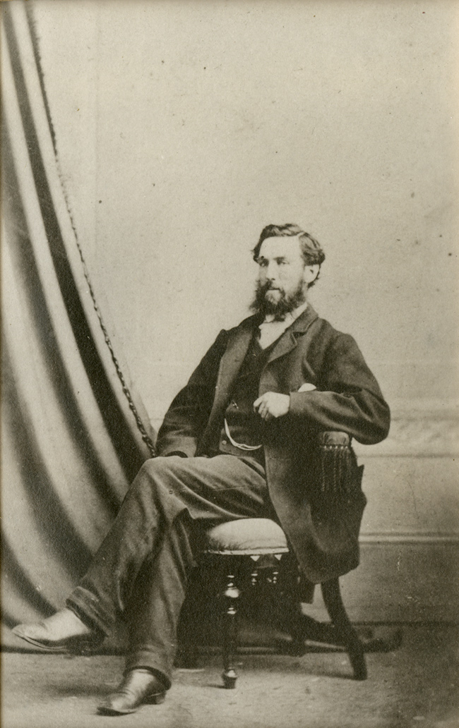 Photo of Robert J. Hinton, circa 1880. Silver gelatin courtesy of the Bytown Museum, P181