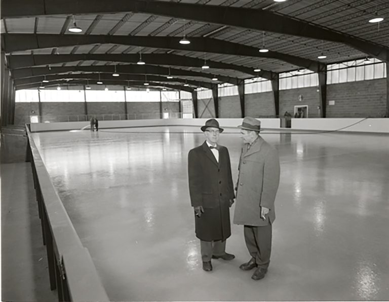 The Elmgrove Arena on opening day of skating