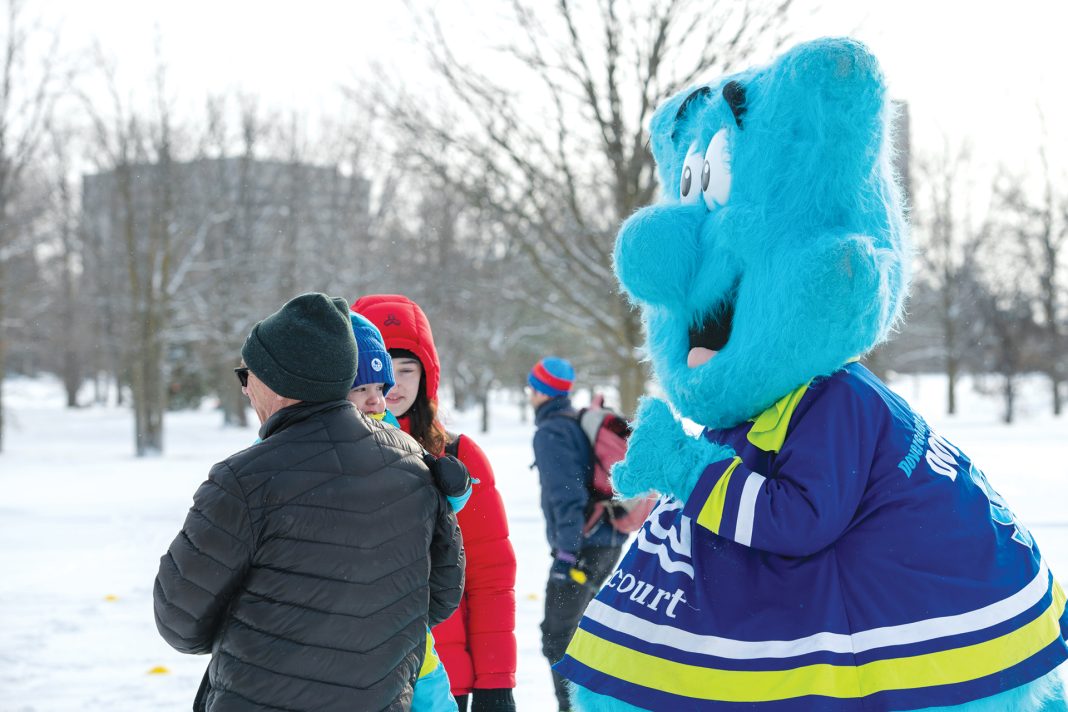 The Dovercourt mascot during the SJAM Festival.