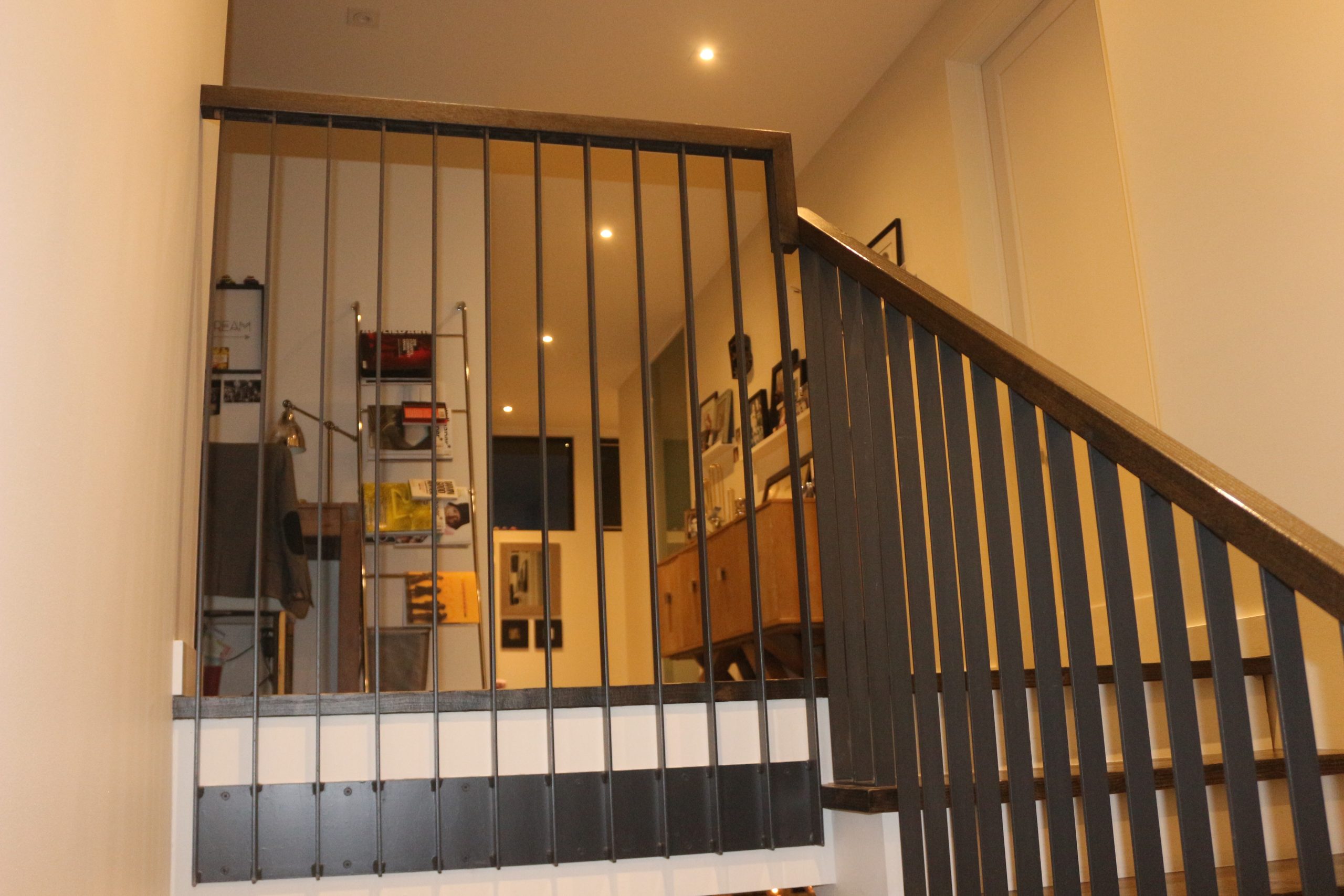 A look at the upstairs hallway of Sofia and John Borsten's house.