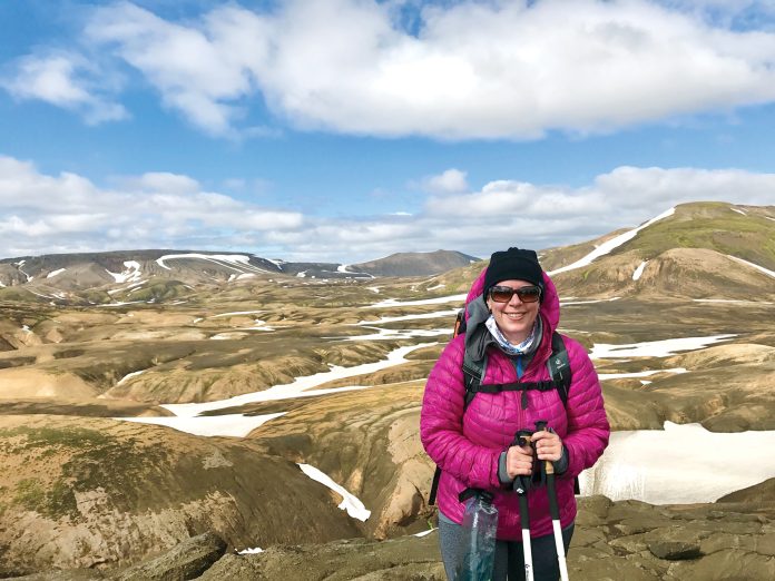 Jennifer Stewart participated in a Royal Lepage fundraiser by hiking in Iceland two years ago.|Jennifer Stewart hiked in Iceland as part of a Royal Lepage fundraiser.