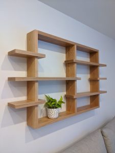 A photo of a custom shelf made by Maker House.