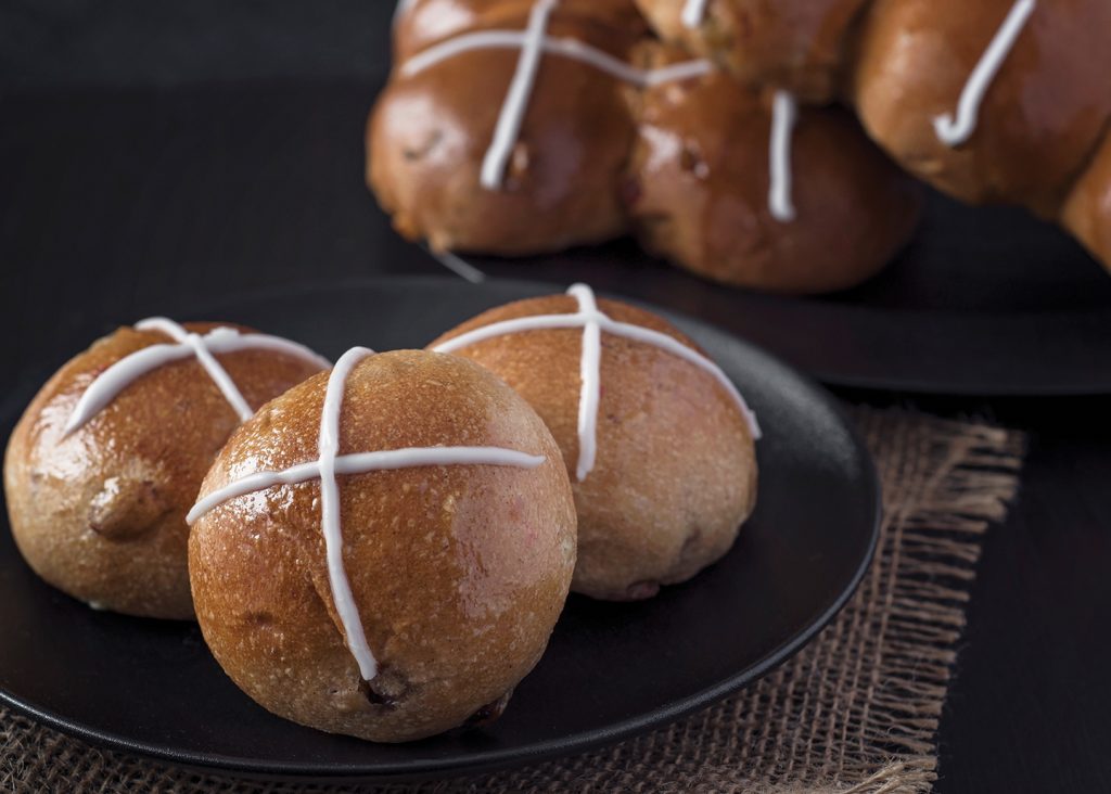 Three buns pictured at Les Moulins La Fayette in Hintonburg