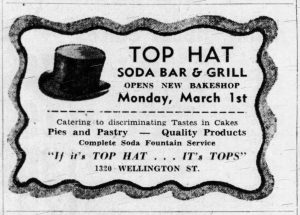 An ad advertising Top Hat in the Ottawa Citizen.