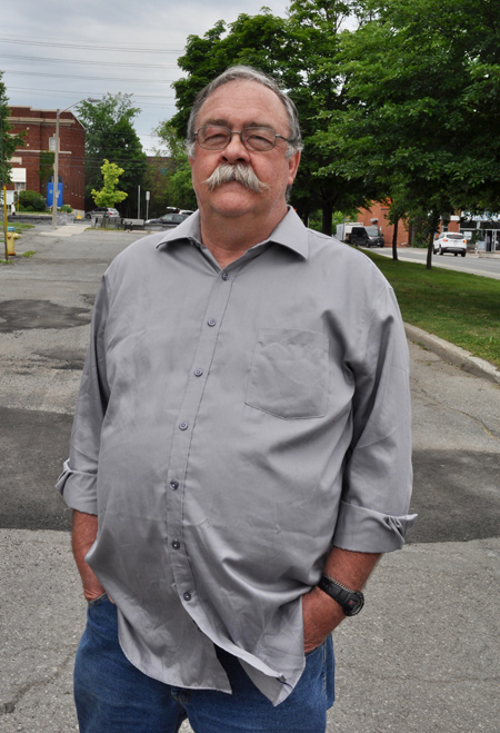 Pat Warner is one of several neighbours on Highcroft Avenue in Westboro who are worried about a proposed new development. Photo by Andrea Tomkins