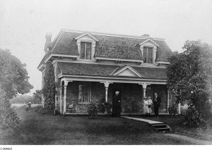 Stewart farmhouse circa 1920 (Library Archives Canada)