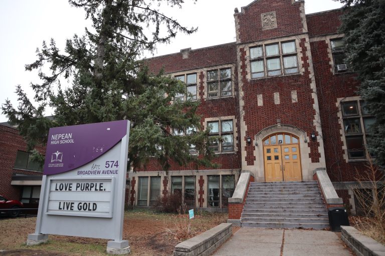 The exterior of Nepean high school