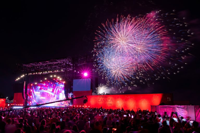 Thousands attend Canada Day celebrations at LeBreton Flats on July 1, 2023. Provided photo by Heritage Canada.