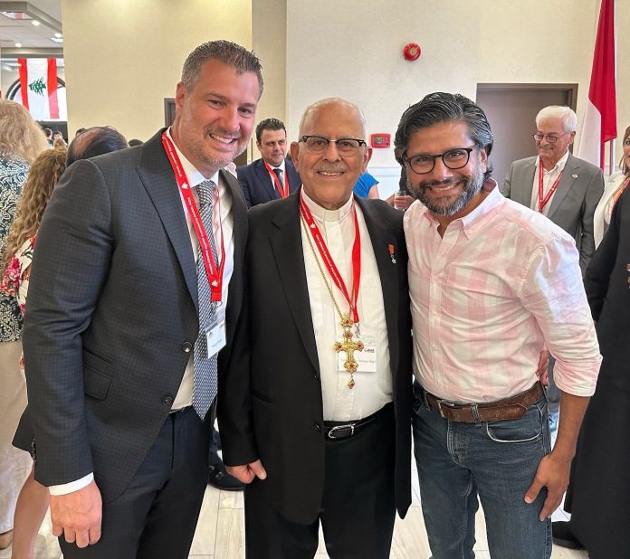 Yasir Naqvi (right) at the Ottawa Lebanese Festival on July 17, 2024. X photo.