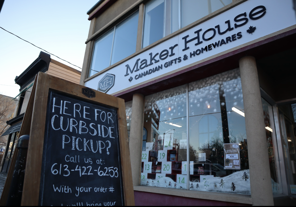 The outside of Maker House on Wellington Street West.