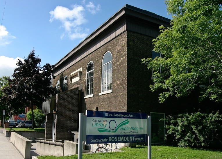 The Rosemount branch of the Ottawa Public Library. Photo courtesy of Barbara Clubb, member of READ.