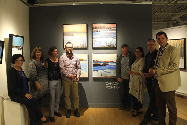 Left to right: Patricia Barr, Laurie de Camillis, Meredith Brown, Stewart Jones, Peter Rotter, Ruth McKlusky, David Lidbetter, and Edward Barr. Photo by Joseph Hutt