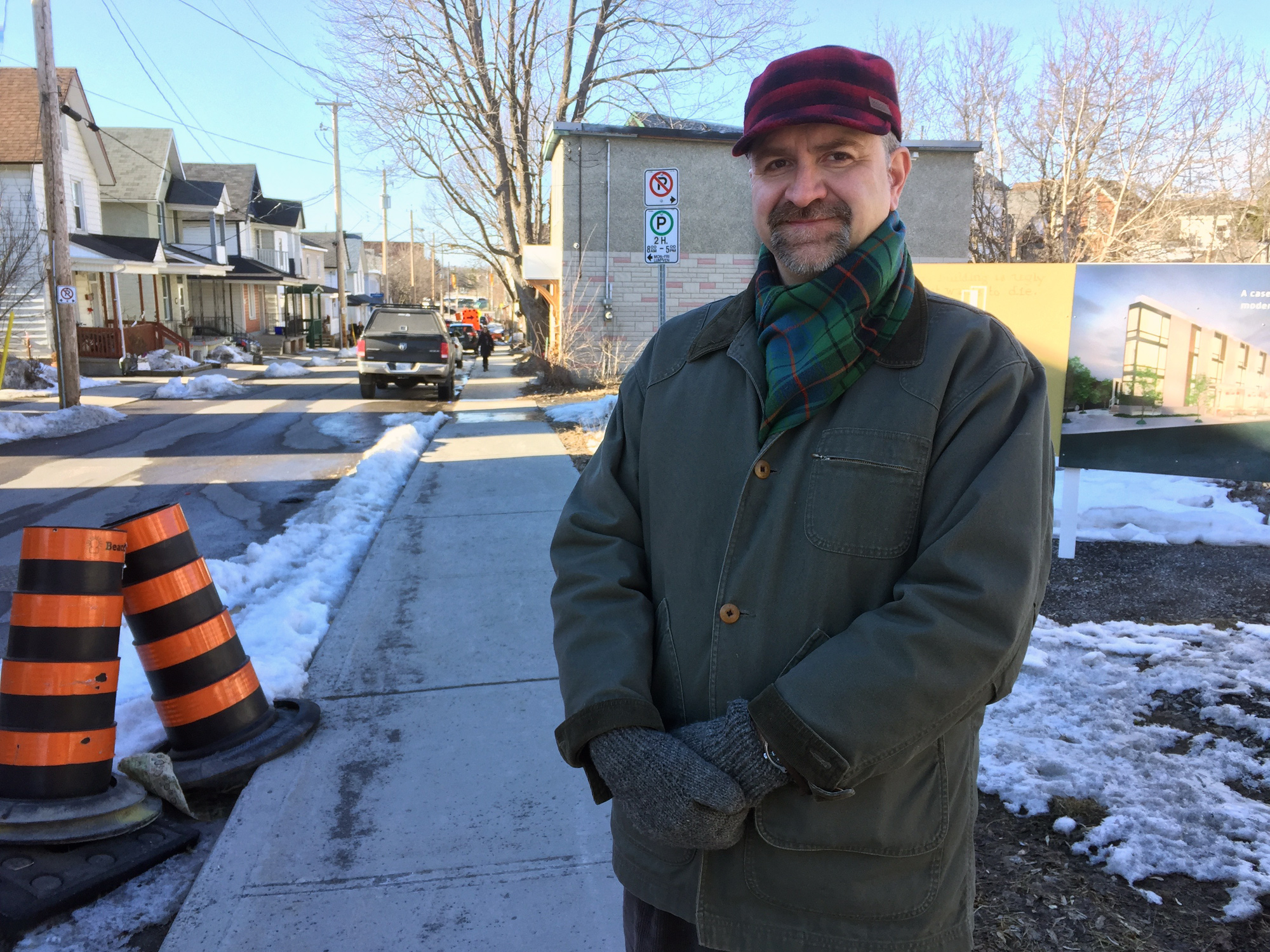 Dickson Davidson lead the campaign to reduce the residential speed limit in Hintonburg. Photo by Andrea Tomkins