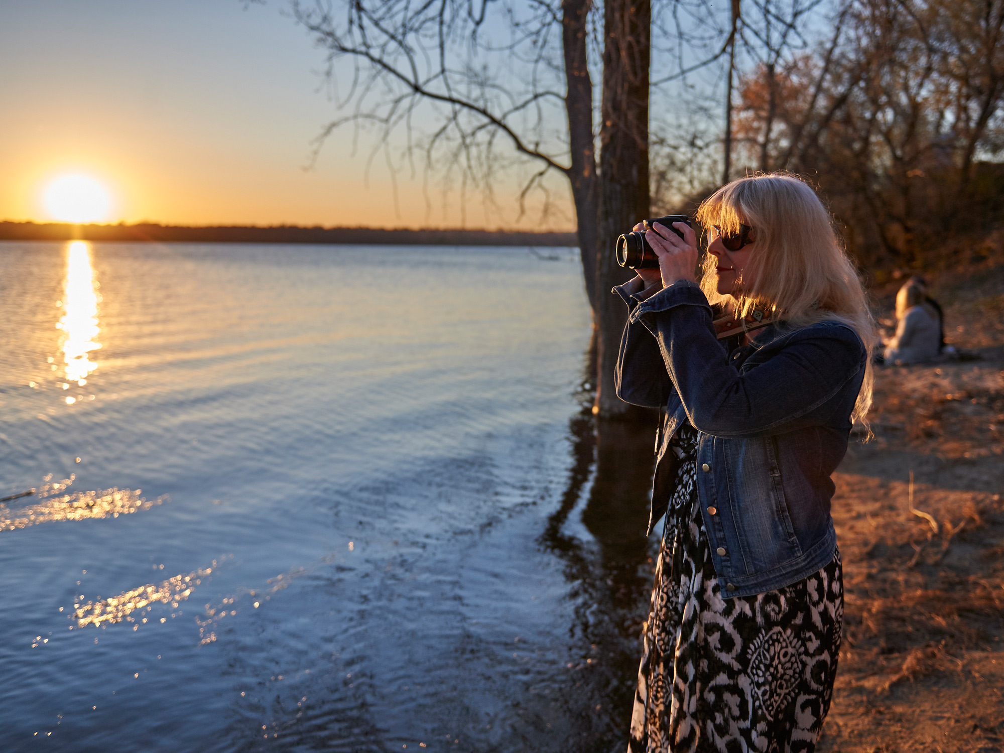 “I think sunsets just bring out the best in people – making them feel good and positive – and bring a bit of beauty to a day that might not have been the best for them,” says Nancy Mooney. Photo by Ellen Bond