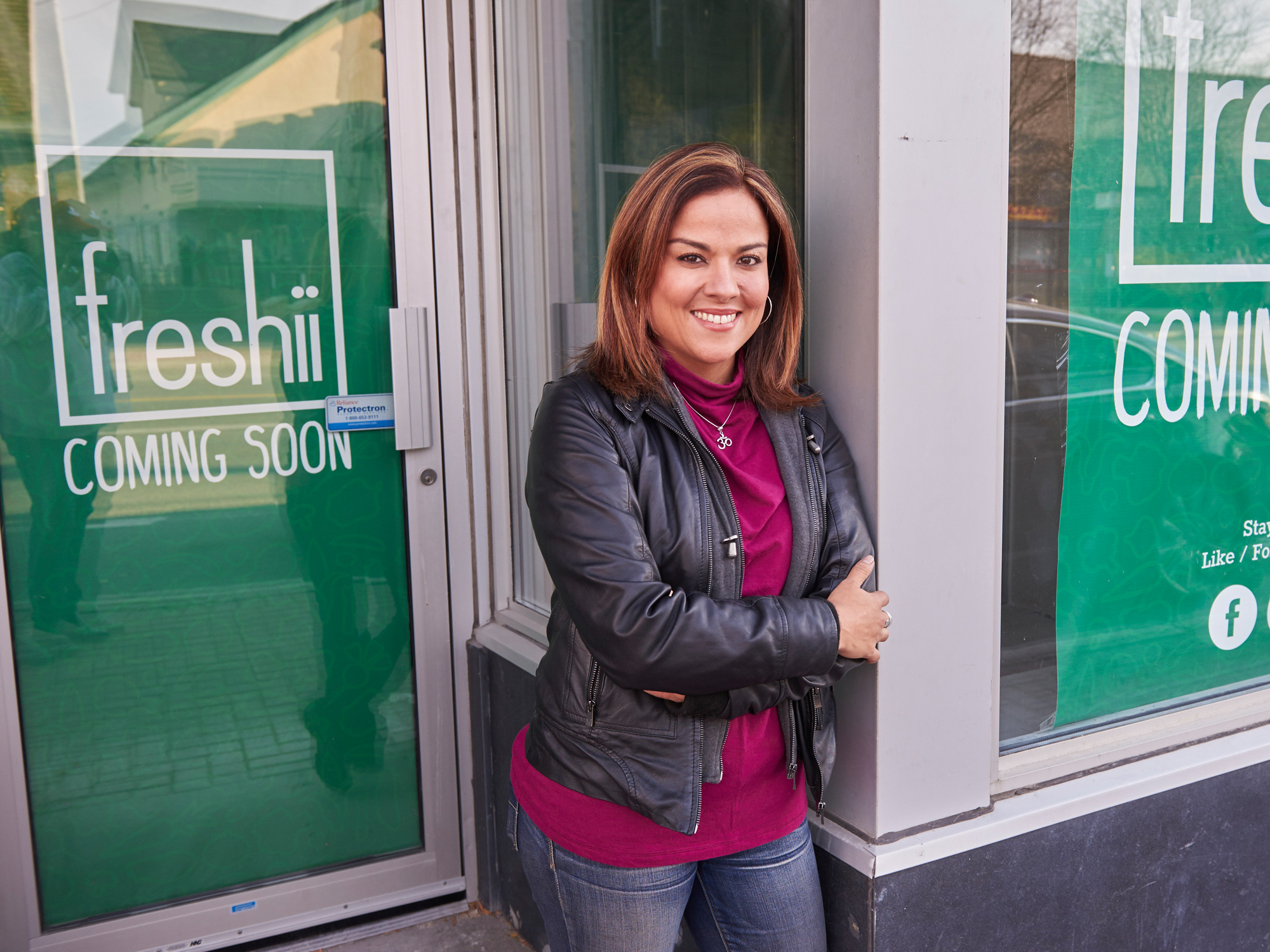 Karla Briones opened?a Freshii franchise in December.?Photo by Ellen Bond