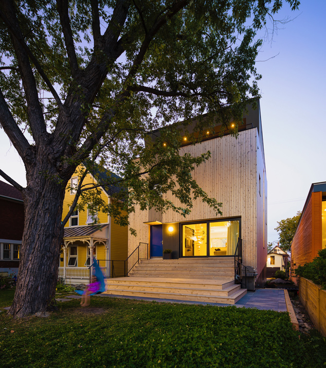 Photo courtesy of Mark Rosen, owner of this Passive House on Bayswater Avenue. 