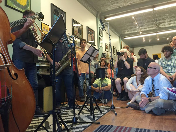 Crowds filled The Record Centre during a 24-hour music marathon presented by the Ottawa Jazz Festival. Photo by Jared Davidson