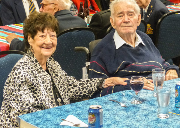 Sherry and Joe Thompson attended the dinner. Joe Thompson served for 27 years and currently lives at The Perley and Rideau Veterans Health Centre. 