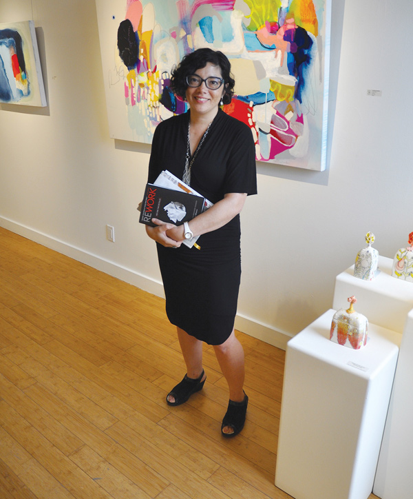 “Art enriches your life. Cognitively, we need to be sustained by the arts,” says Patricia Barr of Wall Space Gallery.