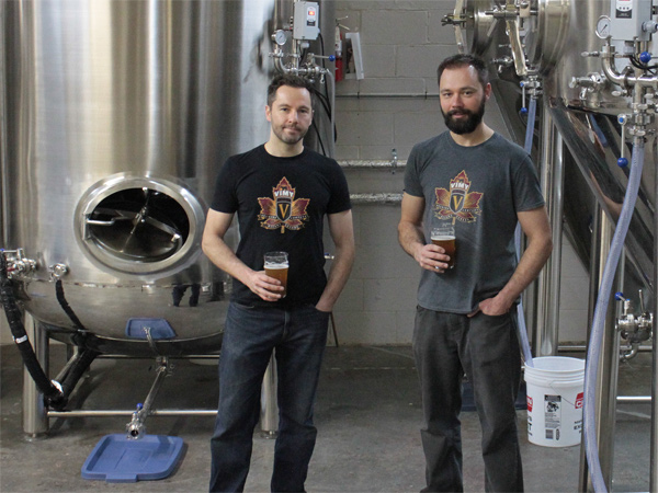 Kevin and Mike Sirko of Vimy Brewing Company. Photo by Jacob Hoytema