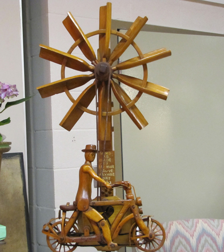 Markey has had a lot of great finds over the years, but he says his “top-of-the-list favourite” is this elaborately carved whirligig built by Arthur Sauvé (1896-1973) of Maxville, Ontario.