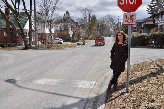 Gesa Harmston of Tweedsmuir Avenue was part of a group who successfully petitioned the City of Ottawa to have the speed limit on their part of the street reduced.