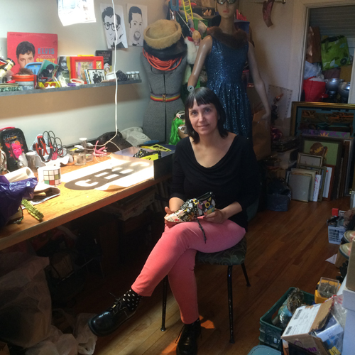 Alison Smith-Welsh in her Hintonburg home studio. Photo by Andrea Stokes