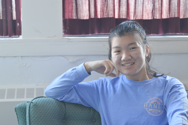 Annika Walsh is a grade twelve student at Nepean High School and also works at the Farm Boy in Westboro. Photo by Sophie O'Reilly.