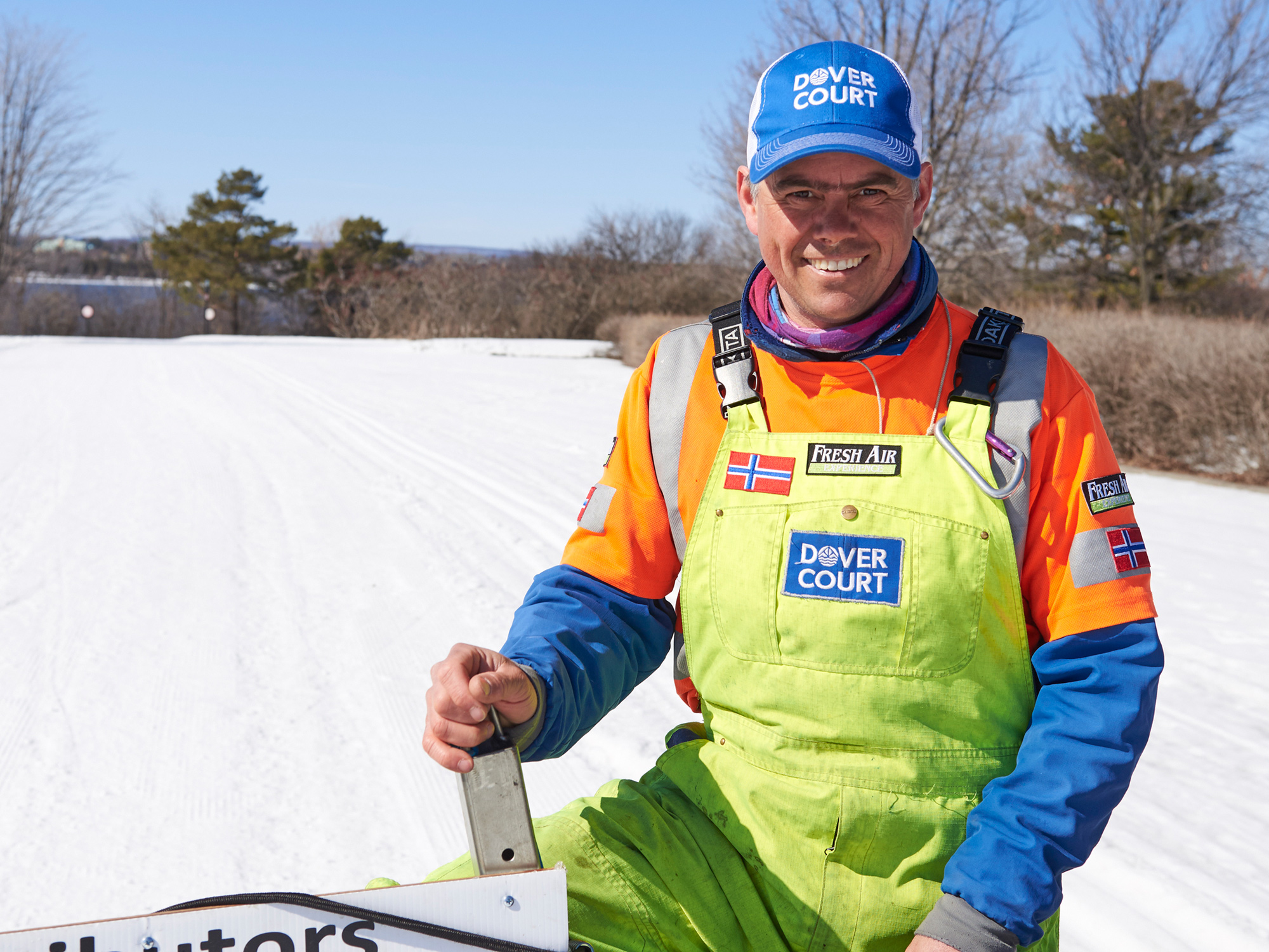 Dave Adams, a.k.a. “Groomer Dave” of the Sir John A. MacDonald Winter Trail. Photo by Ellen Bond