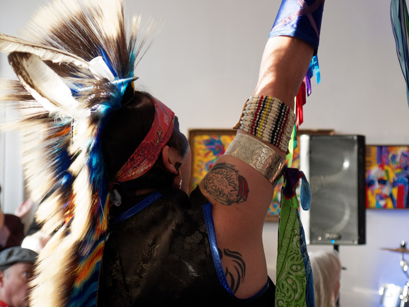 Frazer Lee Whiteduck performs during Cody Coyote's set.