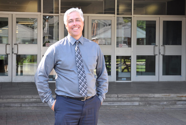 Michael Curry is the new principal at Notre Dame High School. Photo by Andrea Tomkins  