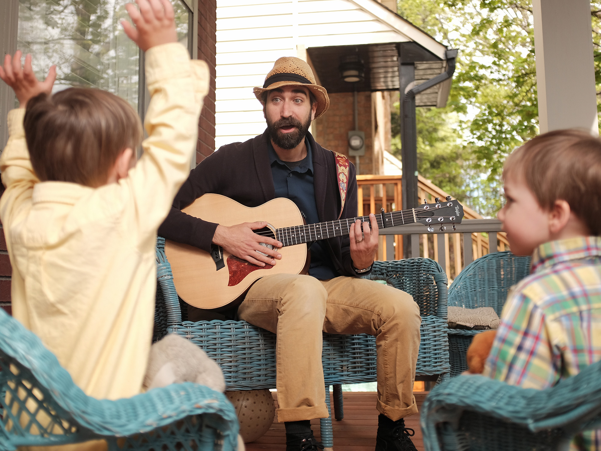 Derek McKinley’s Sing Song Party Time was one of the family friendly acts at Westfest this year. Photo by Ted Simpson