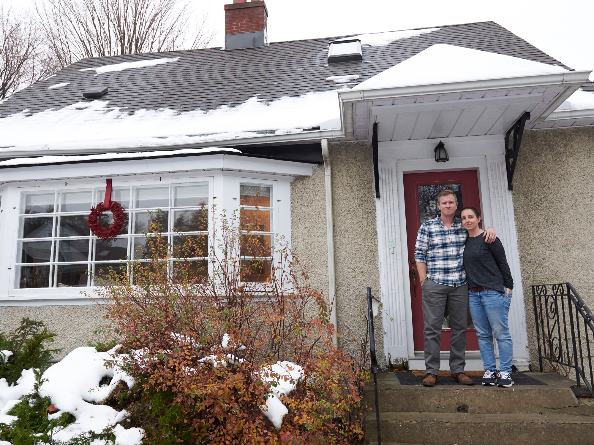 At a time when many developers and homeowners are tearing down, Cleo and Ryan Thompson are building up. Photo by Ellen Bond