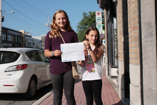 Charlotte and Karina Dobson produced a list and corresponding map to track the tiny food art.