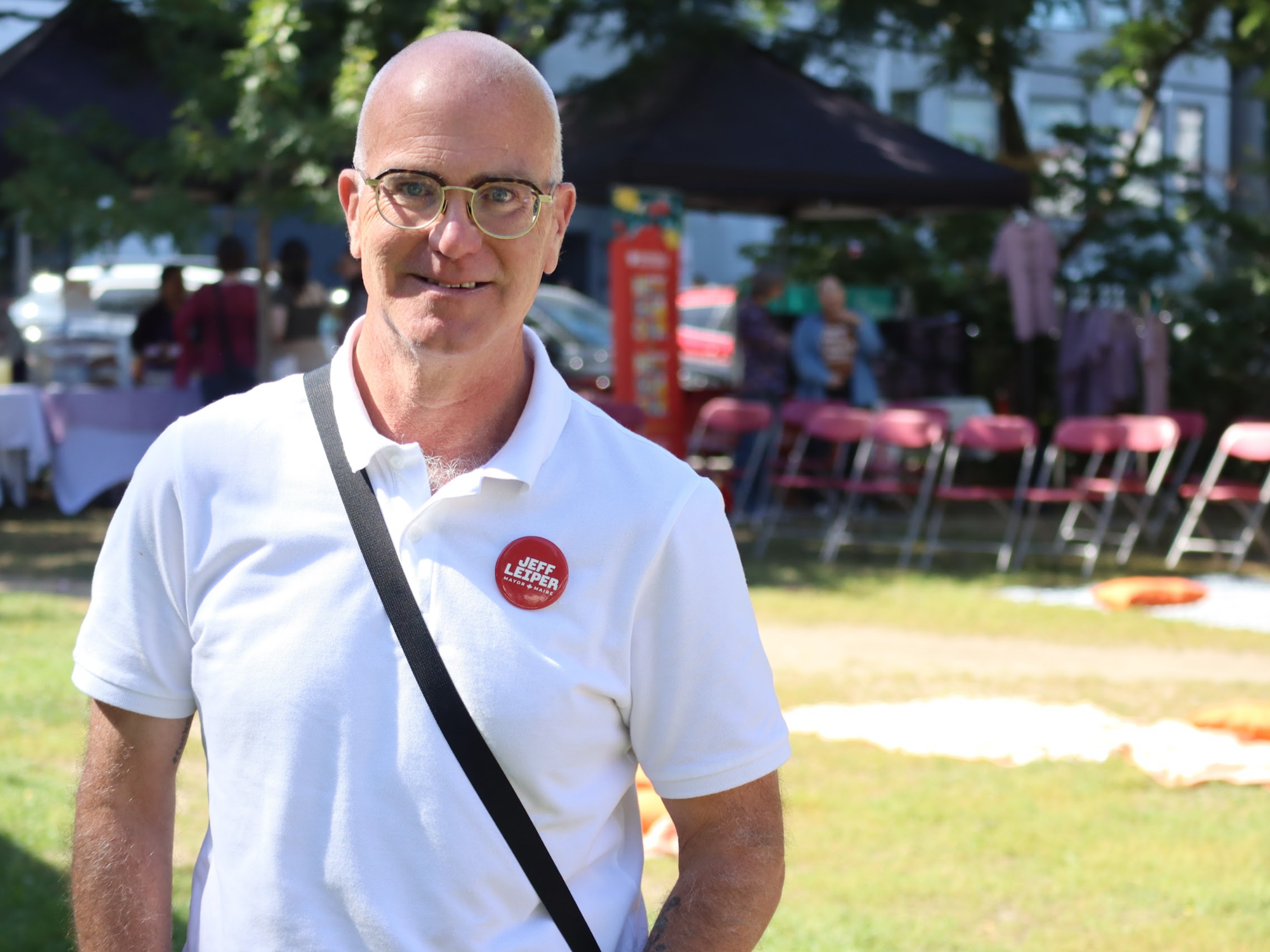 Jeff Leiper at a campaign event